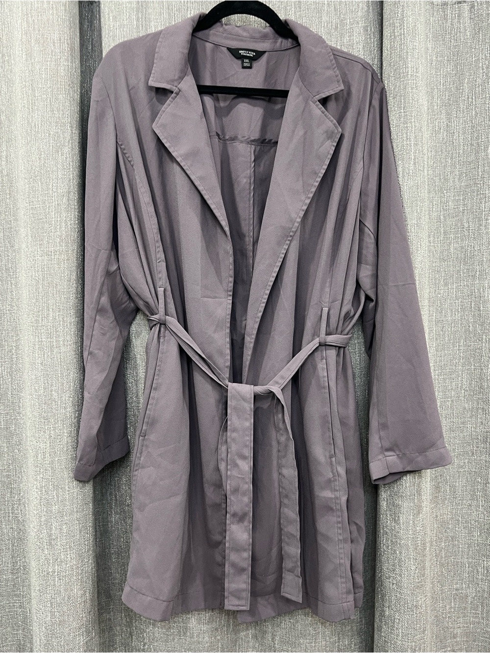 Simply Vera Vera Wang Lavender Belted Trench Coat